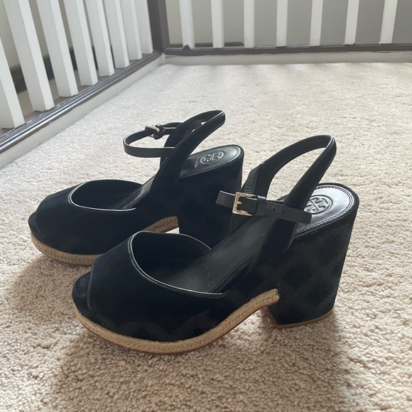 Tory Burch Suede Sandals - Picture 2 of 4